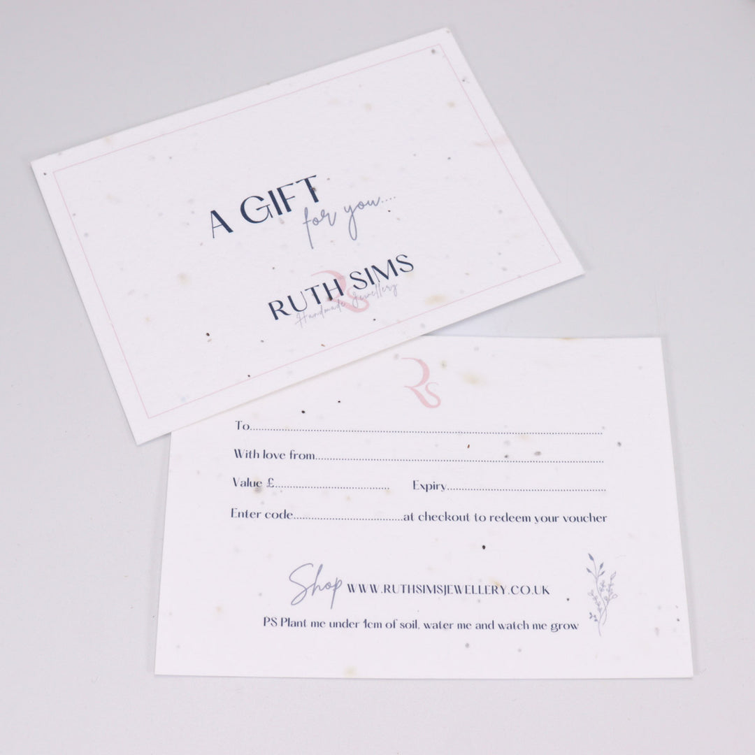Ruth Sims Handmade Jewellery Postal Gift Voucher