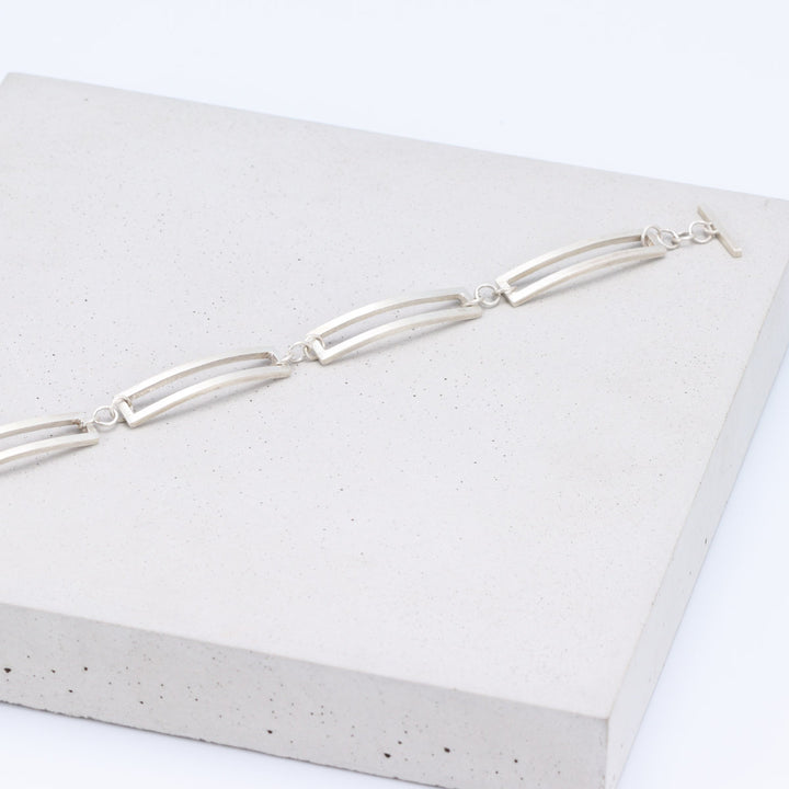 Silver Rectangular Bracelet