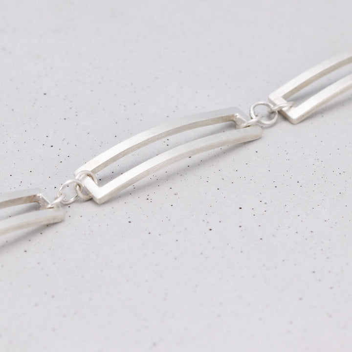 Silver Rectangular Bracelet